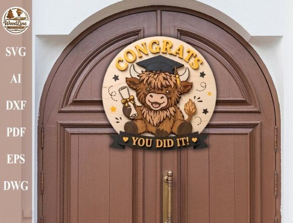 30 Best Layered Highland Cow Laser Cut Files for Decor 36 Layered Highland Cow Laser Cut Files for graduation decor