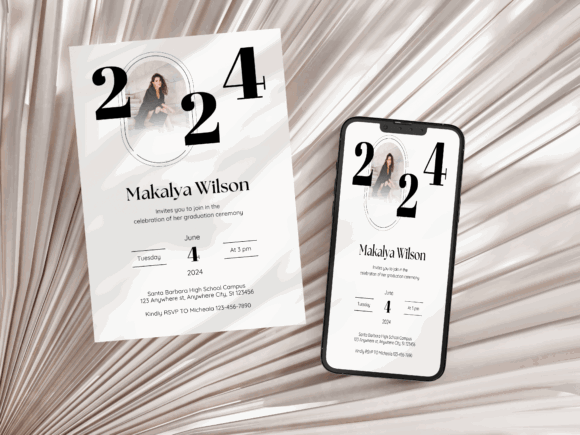 35 Party Invite Template Designs for Every Celebration 41 Editable graduation party invitation template featuring a modern design with a photo placeholder. โ party invite template