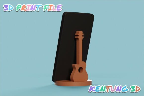 Guitar Phone Holder Stand Guitar phone holder stand for desktop use