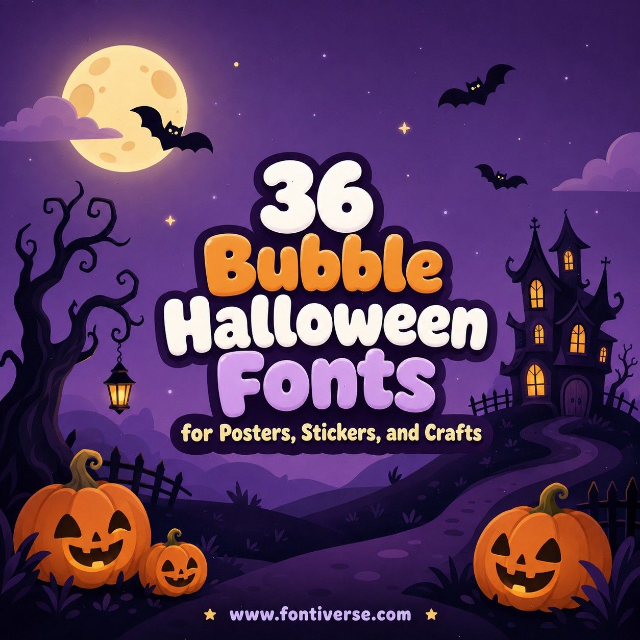 Halloween Bubble Fonts 36 Playful Picks for Spooky Crafts