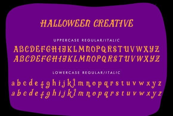 Halloween Bubble Letter Fonts: 27 Cute Spooky Picks 48 Stylized Halloween font showcasing uppercase and lowercase letters with a spooky theme.