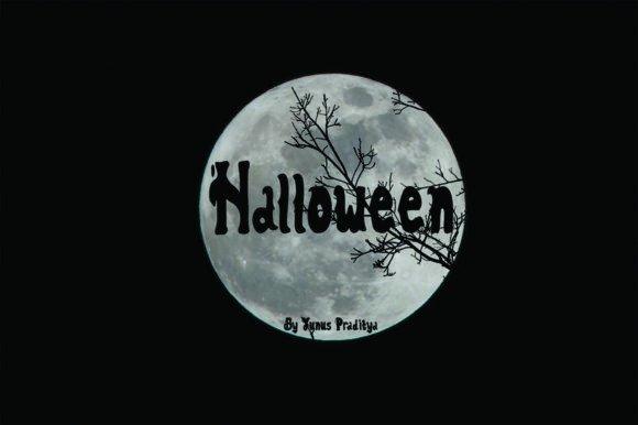 35 Best Bold Halloween Fonts with Heavy, Spooky Lettering 22 Bold Halloween font with spooky lettering against a full moon background. โ bold Halloween fonts