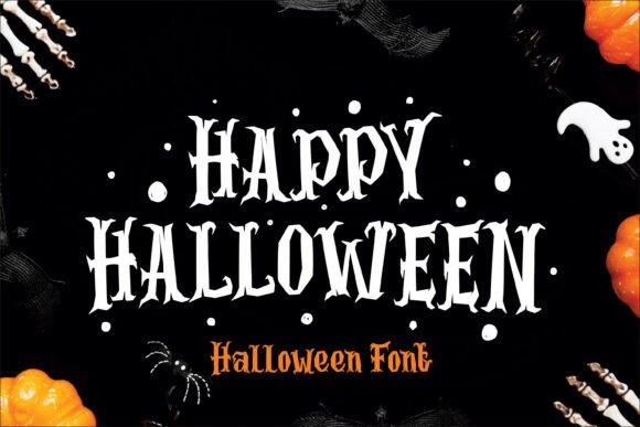 35 Best Bold Halloween Fonts with Heavy, Spooky Lettering 24 Bold Halloween font saying 'Happy Halloween' with spooky elements. โ bold Halloween fonts