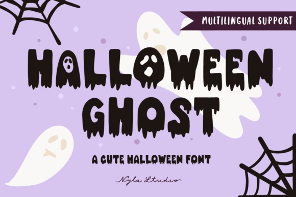 24 Halloween ABC Fonts for Spooky Alphabet Designs 36 Halloween ABC fonts featuring the Halloween Ghost font with dripping style.
