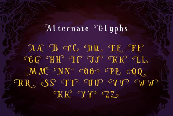 35 Best Bold Halloween Fonts with Heavy, Spooky Lettering 37 Alternate glyphs for a bold Halloween font with decorative swirls. โ bold Halloween fonts