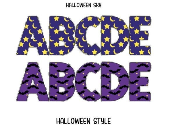 24 Halloween ABC Fonts for Spooky Alphabet Designs 23 Halloween ABC fonts featuring colorful characters and cute seasonal styling.
