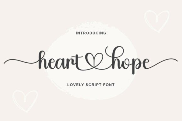 Heart Hope Calligraphy Font — calligraphy fonts Heart Hope calligraphy font for wedding invitations — calligraphy fonts