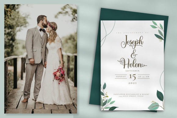 16 Wedding Card Fonts for Elegant Invitation Designs 26 Elegant wedding invitation design featuring Hegia Sophia font. — wedding card fonts