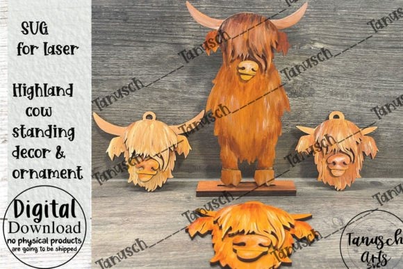 24 Highland Cow Laser Cut Files for Etsy Sellers 29 Highland cow laser cut files for crafting