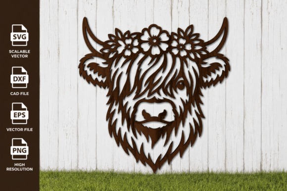 24 Highland Cow Laser Cut Files for Etsy Sellers 9 Highland cow laser cut files for wall art