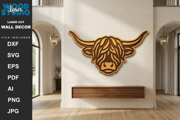 30 Best Layered Highland Cow Laser Cut Files for Decor 2 Layered Highland Cow Laser Cut Files for decor