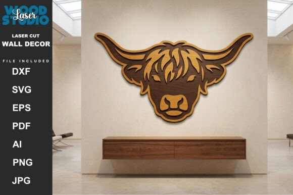 24 Highland Cow Laser Cut Files for Etsy Sellers 10 Highland cow laser cut files for wall decor