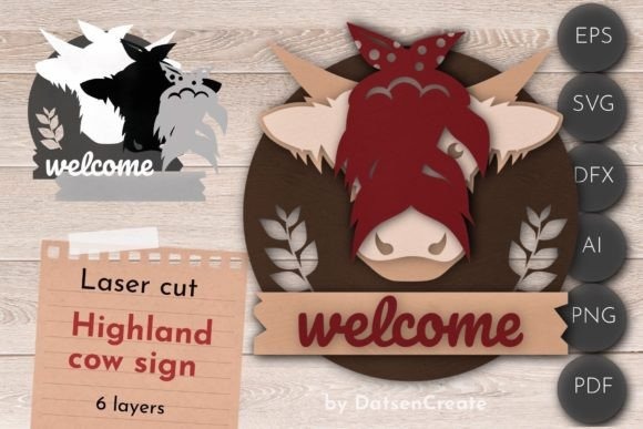 30 Best Layered Highland Cow Laser Cut Files for Decor 20 Layered Highland Cow Laser Cut Files for decor