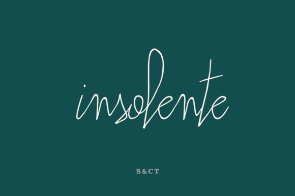 Insolente Font for Branding — Canva fonts for professional branding Insolente font showcasing human-style strokes for branding — Canva fonts for professional branding