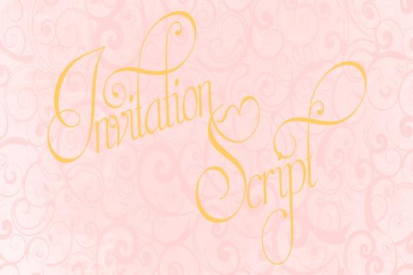 20 Vintage Calligraphy Fonts for Elegant Invitation Design 4 Vintage calligraphy font named Invitation Script for elegant design — vintage calligraphy fonts