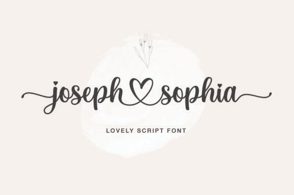 Joseph Sophia Calligraphy Font — calligraphy fonts Joseph Sophia calligraphy font for wedding invitations — calligraphy fonts
