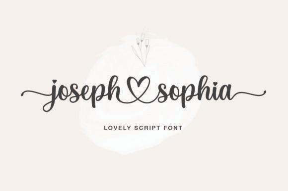 21 Free Calligraphy Fonts for Elegant Wedding Invitations 5 Joseph Sophia calligraphy font for elegant wedding invitations — calligraphy fonts