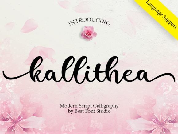 20 Vintage Calligraphy Fonts for Elegant Invitation Design 11 Elegant Kallithea Script font for vintage calligraphy invitations — vintage calligraphy fonts