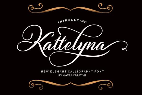 Kattelyna Script Calligraphy Font — fancy calligraphy fonts Kattelyna Script fancy calligraphy font for luxury wedding invitations — fancy calligraphy fonts