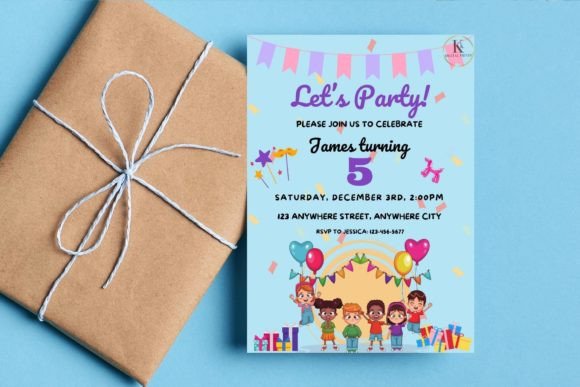 40 Editable Birthday Party Invite Template Ideas for Every 11 Editable birthday party invite template for a child's 5th birthday celebration.