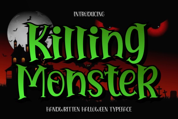 24 Halloween ABC Fonts for Spooky Alphabet Designs 53 Killing Monster Halloween font for spooky designs โ Halloween ABC fonts