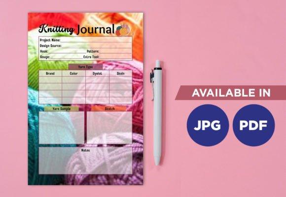 14 Top Printable Craft Project Planner Templates for Makers 12 Knitting journal printable planner with sections for project details and yarn — printable craft project planner templates