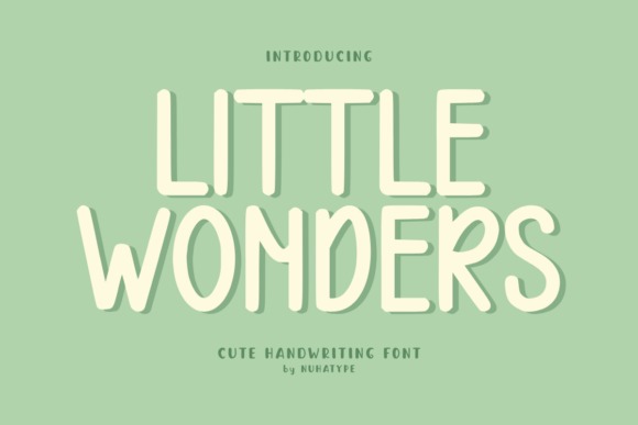 Little Wonders Handwriting Font — Fun Handwriting Fonts Fun Handwriting Fonts for kids worksheets - Little Wonders font