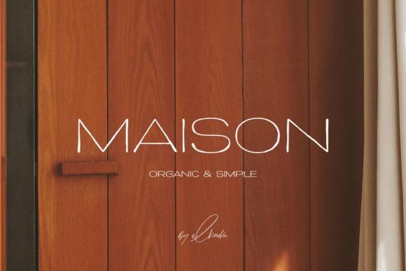21 Canva Fonts for Clean Professional Designs 13 Maison font example showcasing elegant modern sans serif style — Canva Fonts