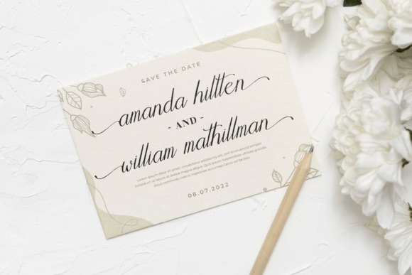 16 Wedding Card Fonts for Elegant Invitation Designs 20 Elegant wedding invitation featuring modern calligraphy font — wedding card fonts