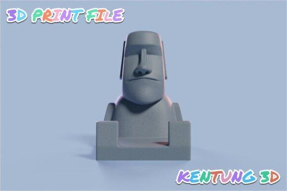 Amazing DIY 3D Printed Gifts: 11 Creative Ideas Anyone Can Make 17 DIY 3D printed gifts: Moai statue phone holder design