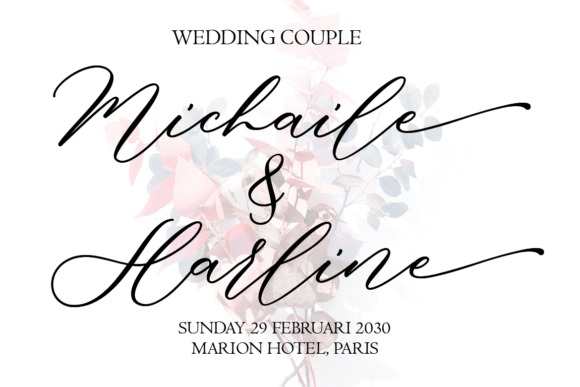 16 Wedding Card Fonts for Elegant Invitation Designs 14 Elegant wedding card design featuring the Spirit font. — wedding card fonts