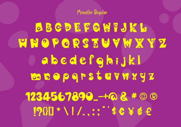 24 Halloween ABC Fonts for Spooky Alphabet Designs 40 Halloween ABC fonts featuring the Monster Eye font style.