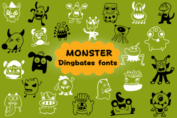 Weird Halloween Fonts: 32 Whimsical Picks for Creative Designs 41 Monster Fonts 104809467 1 1 580x387 1