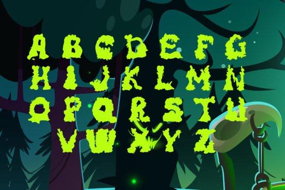 35 Best Bold Halloween Fonts with Heavy, Spooky Lettering 44 Bold Halloween font featuring dripping green letters in a spooky forest setting. โ bold Halloween fonts