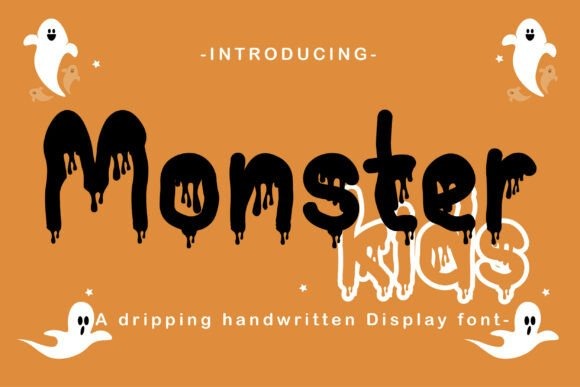 22 Creepy ABC Fonts for Posters, Stickers, & Classrooms 24 Monster kids Fonts 131363916 1 1 580x387 1