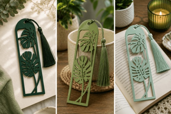 Personalized 3D Printed Bookmarks — DIY 3D printed gifts DIY 3D printed gifts featuring personalized bookmarks with leaf designs.