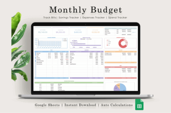 15 Best Google Sheets Templates for Etsy Sellers Success 26 Monthly Budget Google Sheets template for tracking expenses and savings. — Google Sheets templates for Etsy sellers