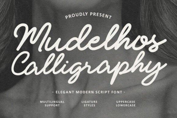 Mudelhos Calligraphy Font — fancy calligraphy fonts Mudelhos Calligraphy font showcasing elegant modern script style — fancy calligraphy fonts