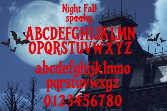 34 Halloween Lettering Fonts: Creepy Hand-Drawn Style 59 Halloween lettering fonts featuring Night Fall Spooky style.
