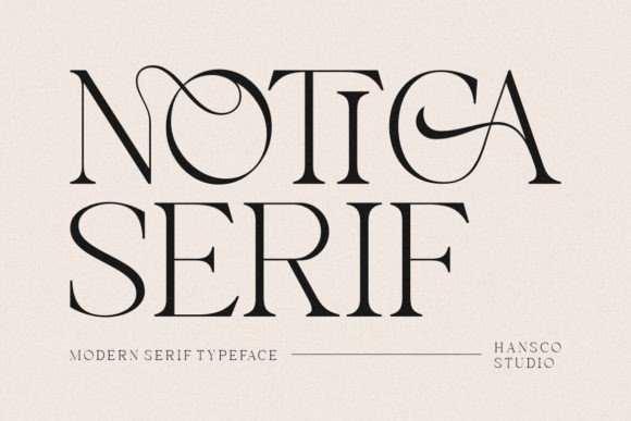 19 Wedding Fonts in Canva for Elegant Invitation Designs 12 Notica Serif font showcasing modern luxury and romantic styling. — wedding fonts in Canva