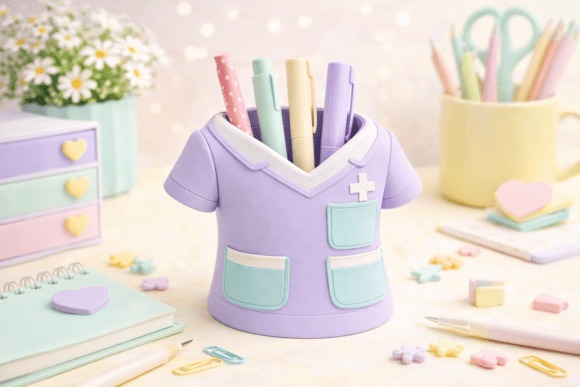 Nurse Scrubs Pen Holder Nurse scrubs pen holder for desk organization