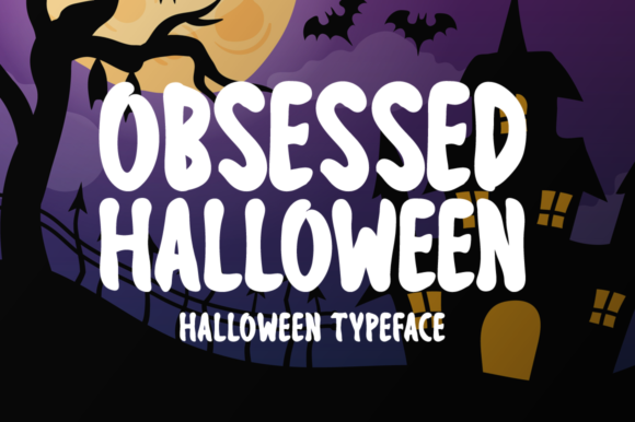 Halloween Bubble Fonts: 36 Playful Picks for Spooky Crafts 31 Playful Halloween font design featuring the text 'Obsessed Halloween' with spooky elements.