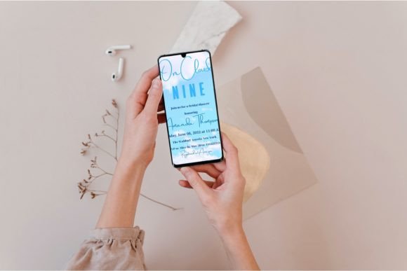 35 Party Invite Template Designs for Every Celebration 30 Editable bridal shower invitation displayed on a smartphone. โ party invite template