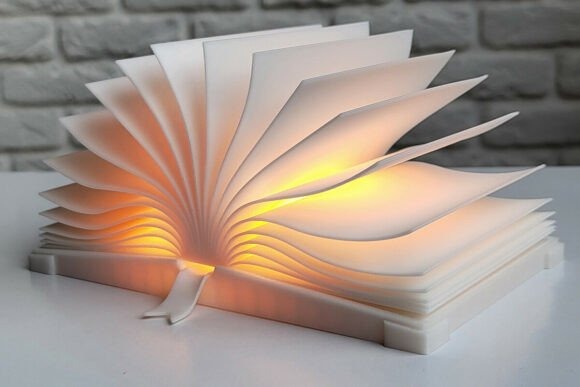 Open Book LED Night Light Open book LED night light for reading corners