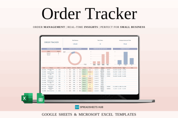 15 Best Google Sheets Templates for Etsy Sellers Success 8 Order Tracker Spreadsheet Template for Etsy sellers with data visualization and — Google Sheets templates for Etsy sellers