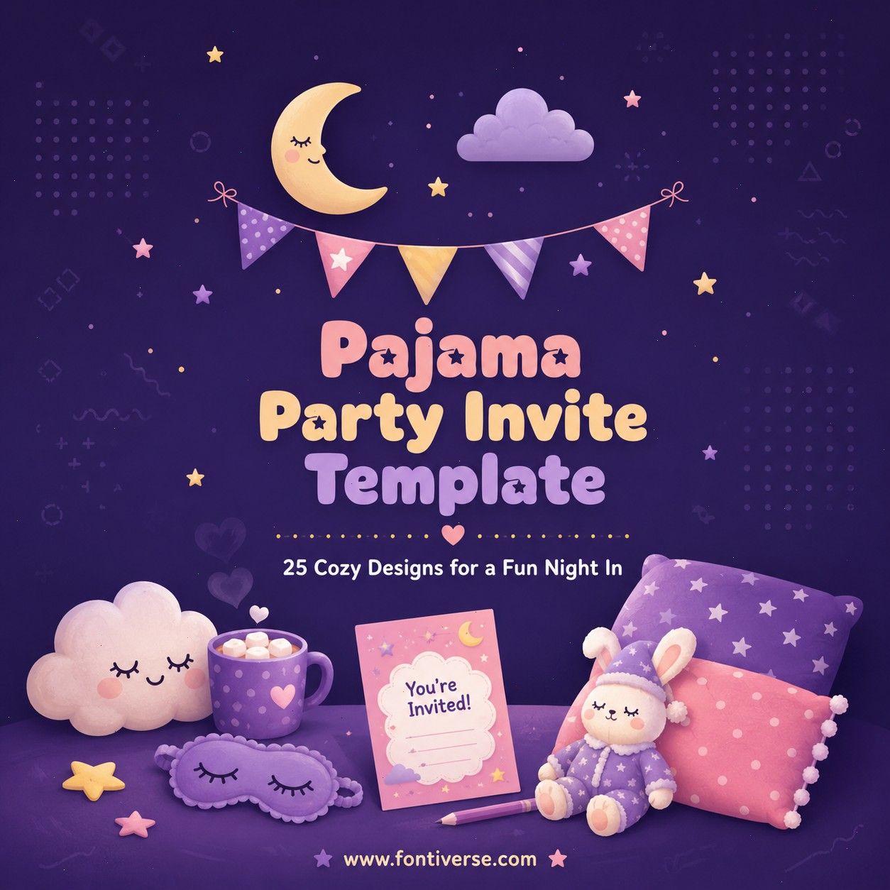 Pajama Party Invite Template 25 Cozy Designs You’ll Love