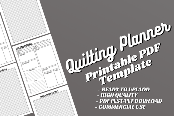 14 Top Printable Craft Project Planner Templates for Makers 9 Quilting planner template with sections for project details and materials. — printable craft project planner templates