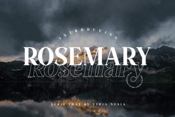 16 Wedding Card Fonts for Elegant Invitation Designs 34 Rosemary wedding card font showcasing bold serif typography. — wedding card fonts