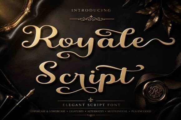 Royale Script Calligraphy Font — fancy calligraphy fonts Fancy calligraphy fonts for luxury wedding invitations