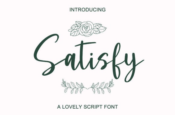 Satisfy Font for Branding — Canva fonts for professional branding Canva fonts for professional branding: Satisfy font example